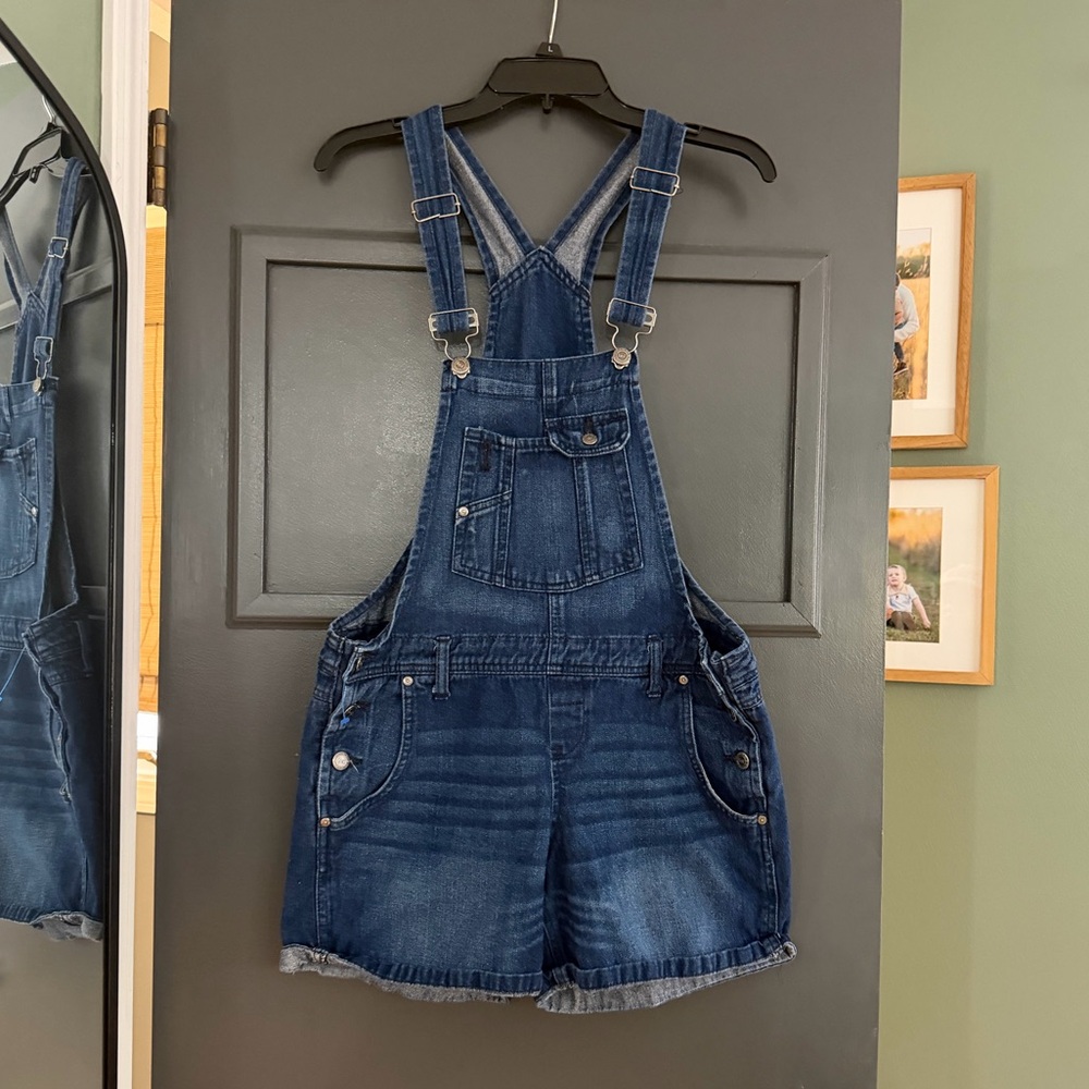 lei Blue Denim Short Overalls